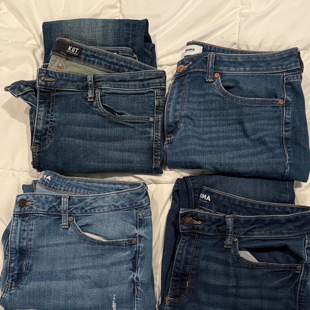 Kut from the Kloth Women's Classic Blue Straight Leg Jeans